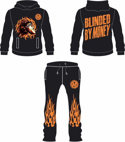 Blinded MM Sweatsuit (Black/Orange)